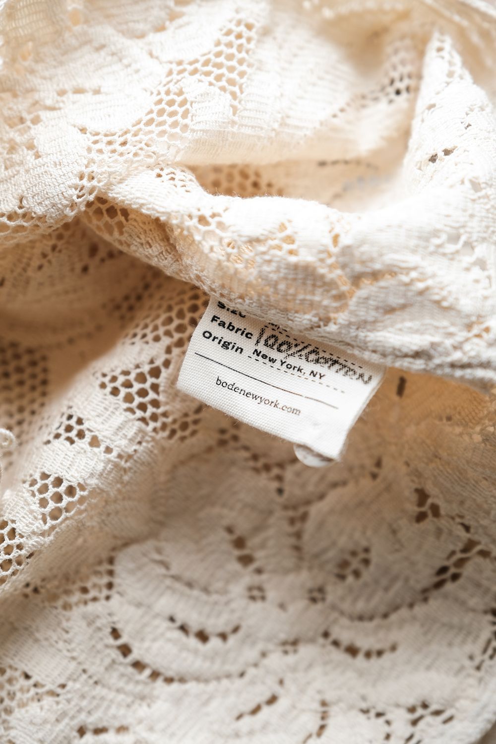 Bode BODE Cotton Lace Shirt - Ecru Size US M / EU 48-50 / 2 - 11 Thumbnail