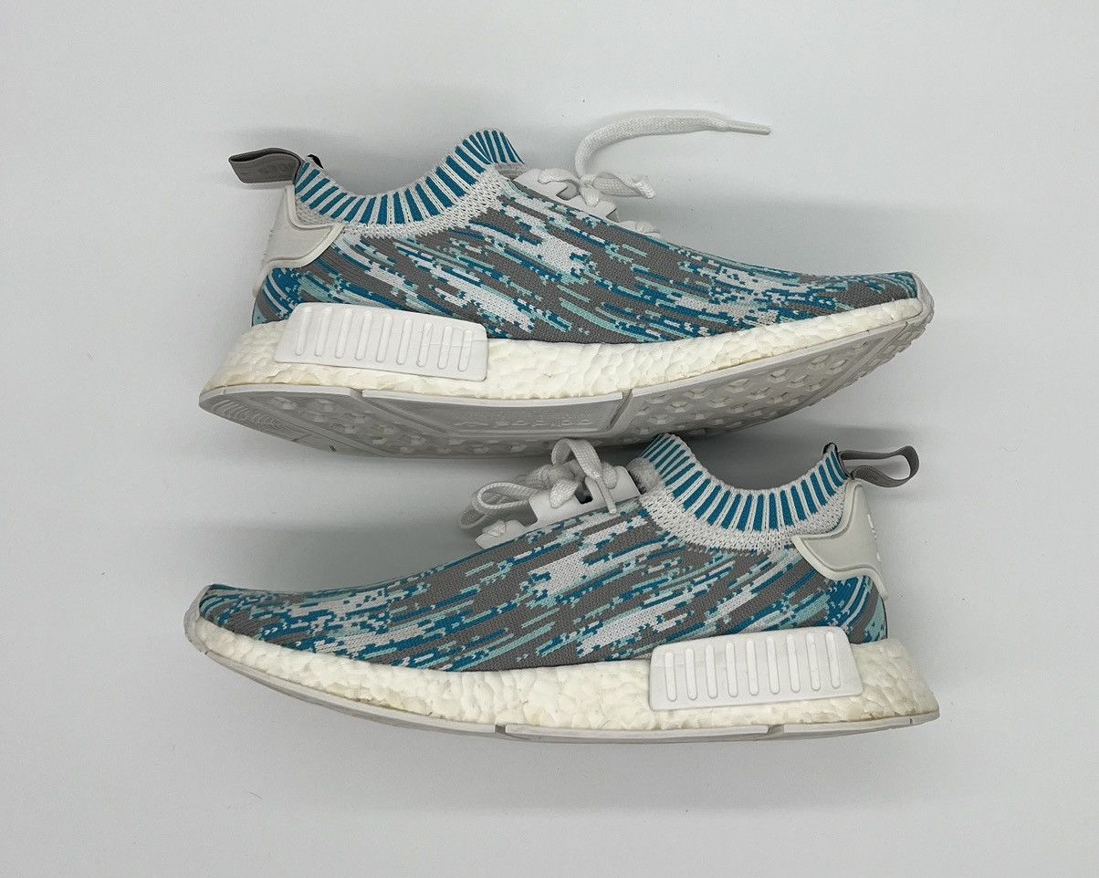 Adidas × Sneakersnstuff Sneakersnstuff x Adidas NMD_R1 primeknit “Datamosh” Size US 9.5 / EU 42-43 - 2 Thumbnail