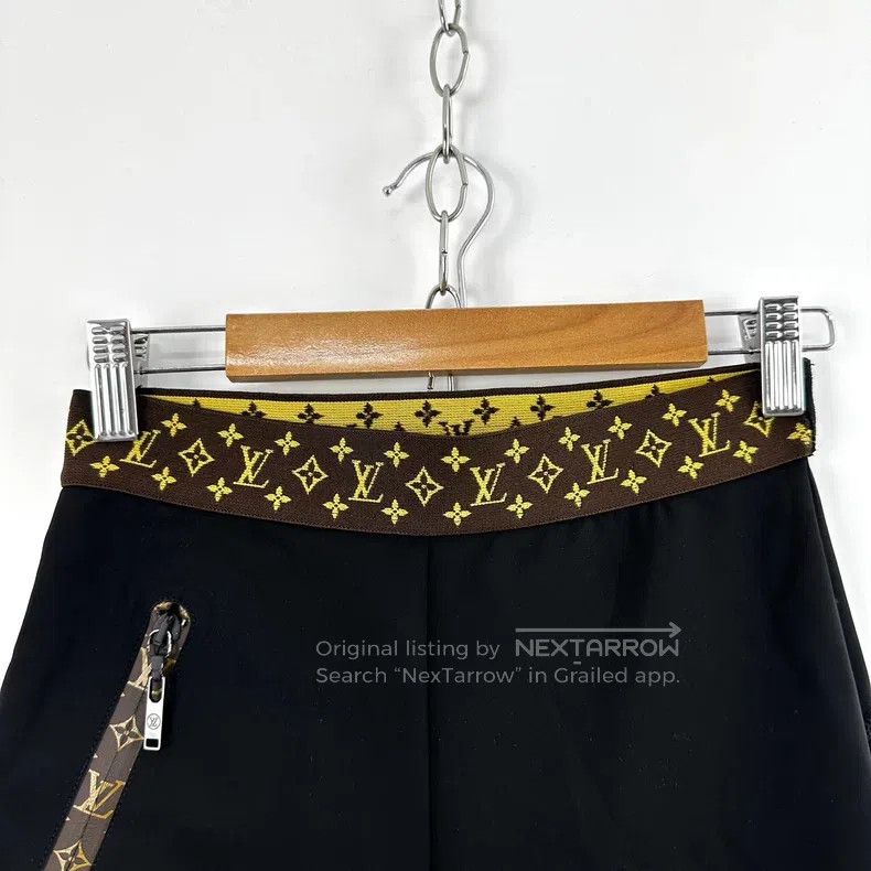 Louis Vuitton Louis Vuitton Black stretch five-point cycling pants Size US 36 / EU 52 - 3 Thumbnail