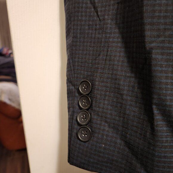 Kenneth Cole Kenneth Cole men's multicolor 98%wool sport coat blazer 46S Size 46S - 3 Thumbnail