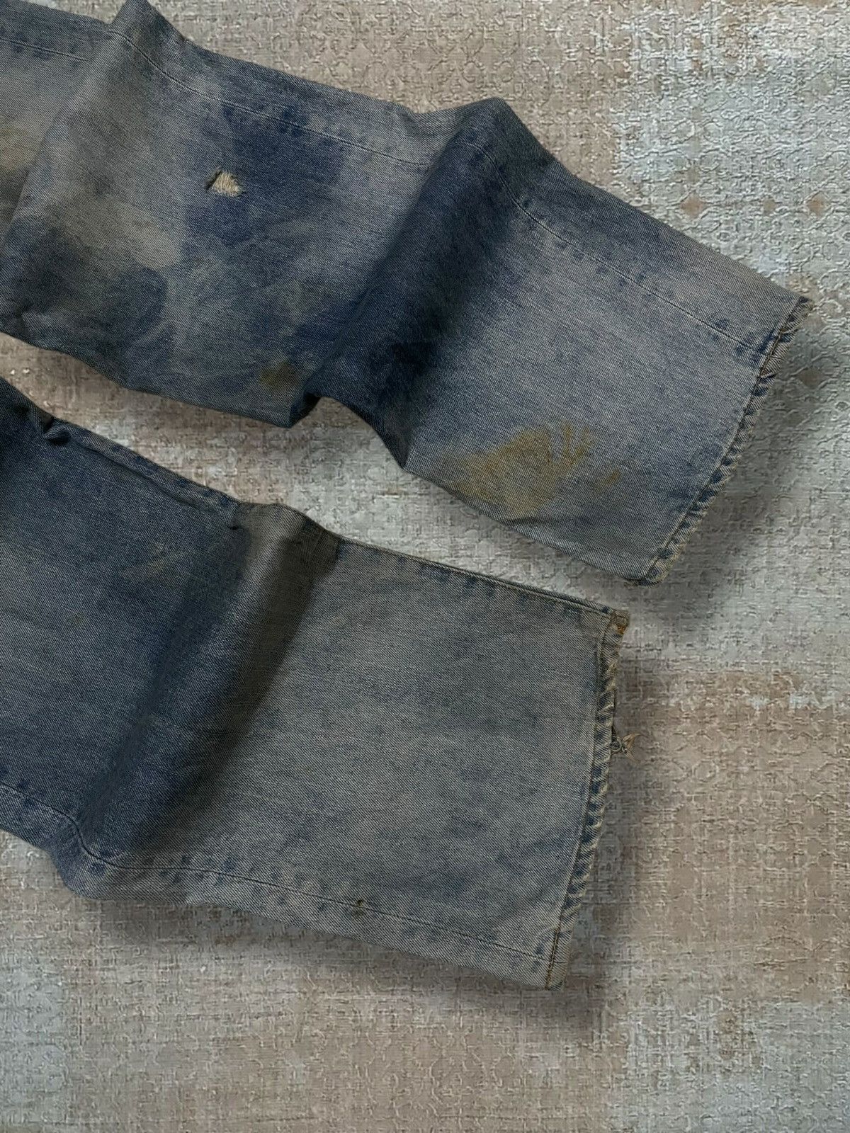 Swagger Vintage 1990s Designer Japan Swagger Mudwash Baggy Denim Size US 35 - 5 Thumbnail