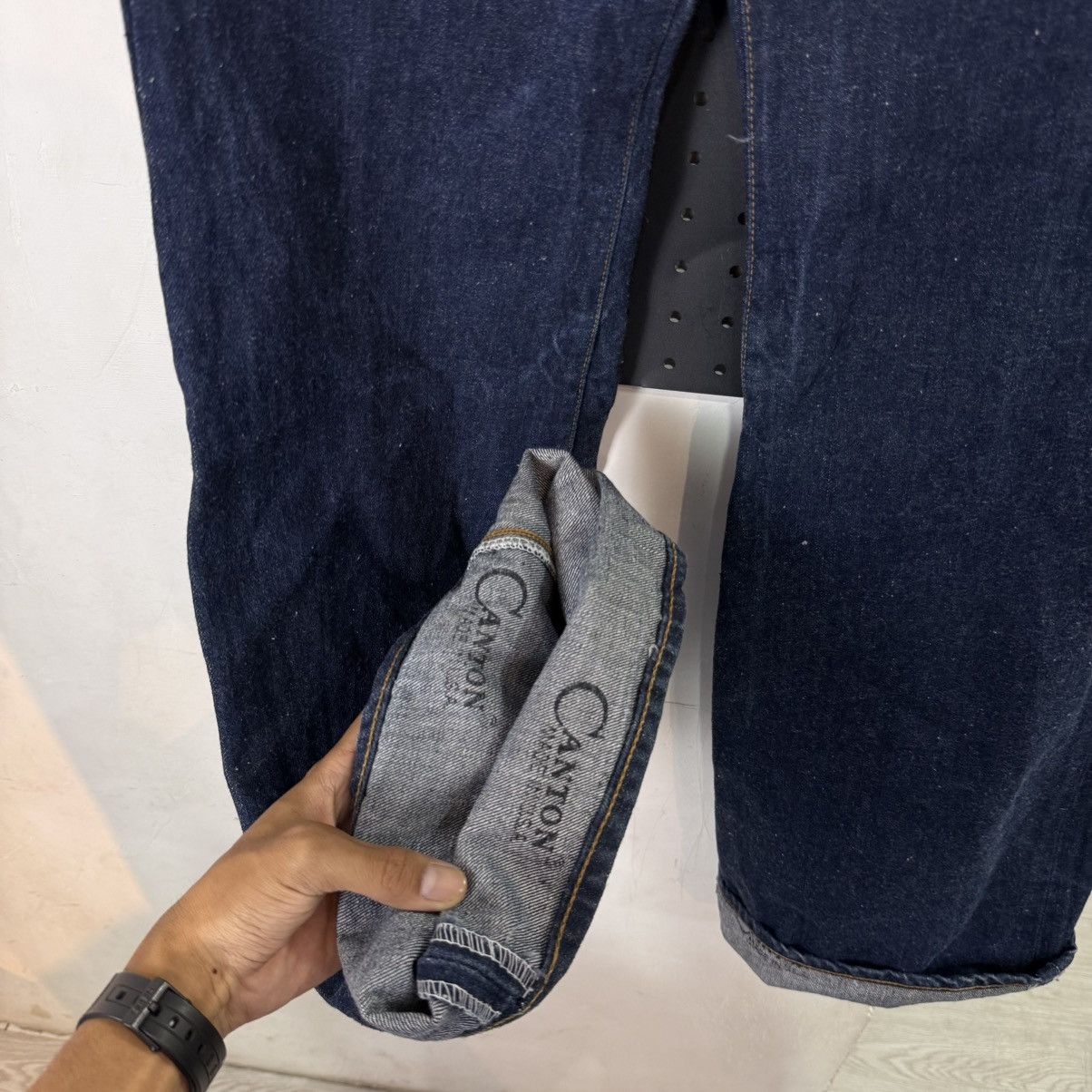 Japanese Brand Vintage x-west canton denim jeans pants Size US 29 - 3 Thumbnail
