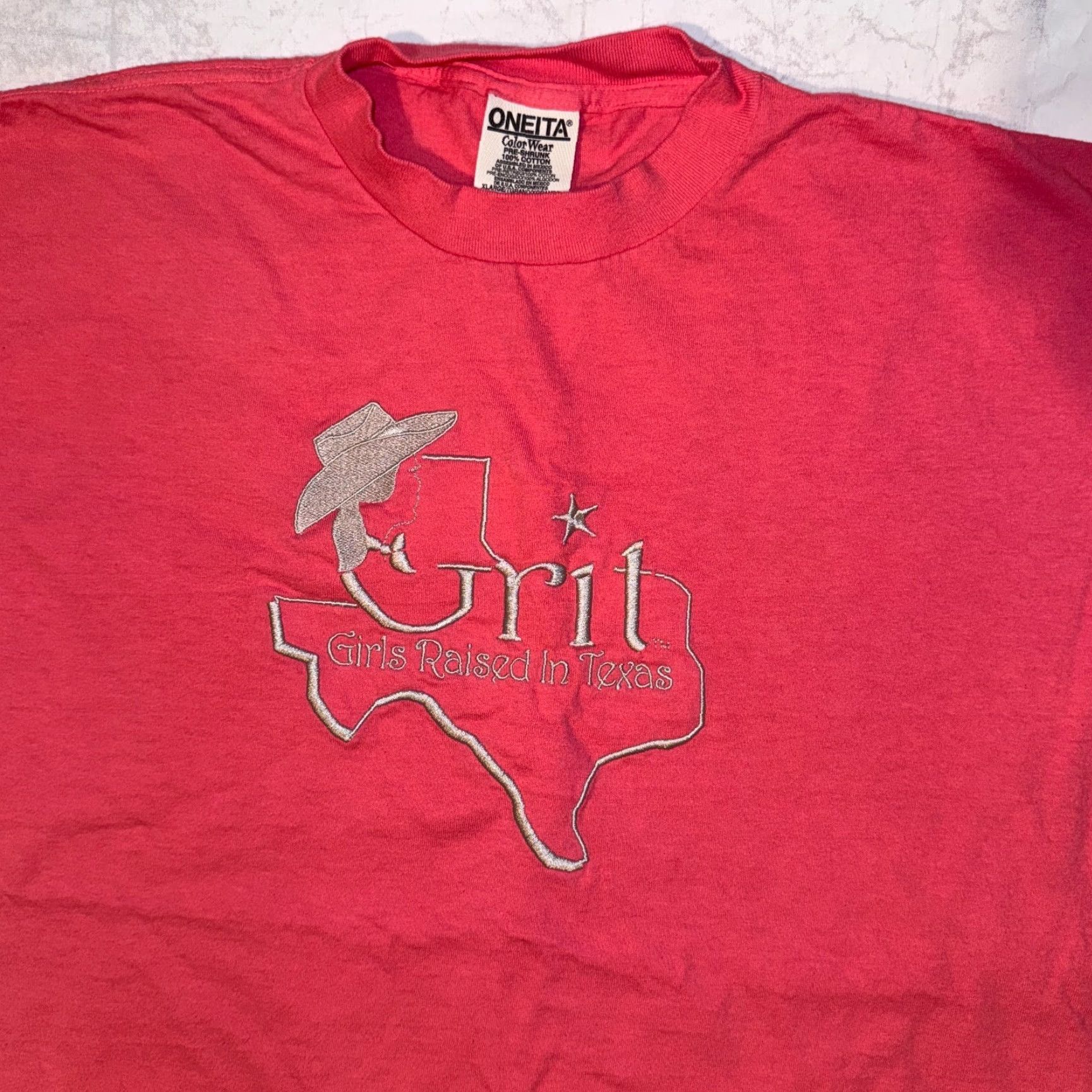 Vintage VINTAGE Oneita Tshirt Logo Shirt Womens XL Pink Size XL / US 12-14 / IT 48-50 - 2 Thumbnail