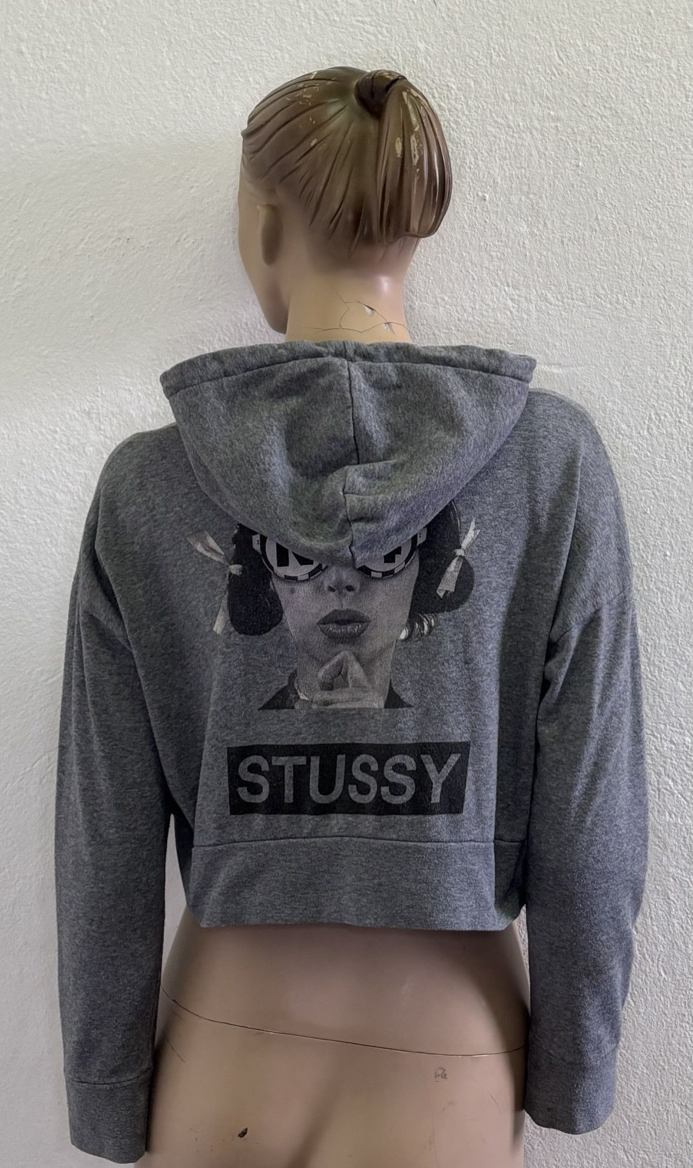 Stussy Stussy Crop Zip Hoodie Size S Size S / US 4 / IT 40 - 2 Thumbnail