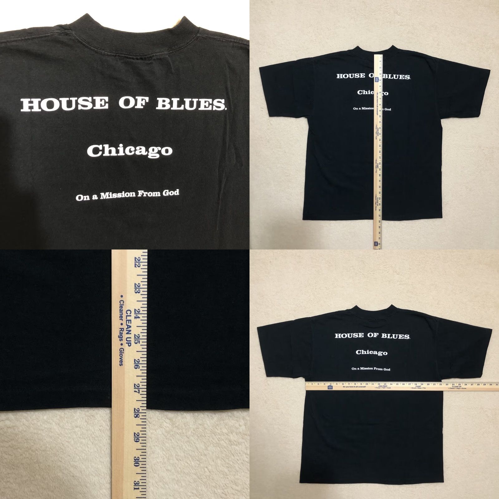 Vintage VINTAGE House of Blues T-Shirt Mens XL Black 80s Blues Brothers New Orleans USA Logo Double-Sided Size US XL / EU 56 / 4 - 8 Thumbnail