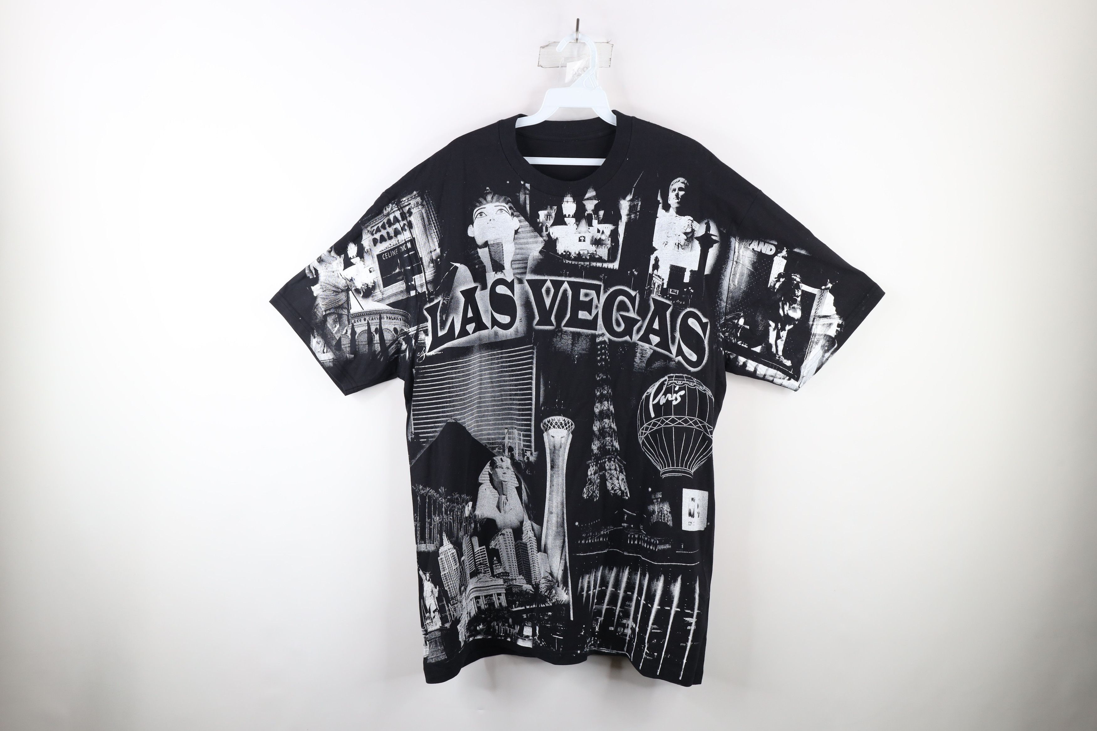 Vintage 90s Streetwear Print Las Vegas Short Sleeve T-Shirt