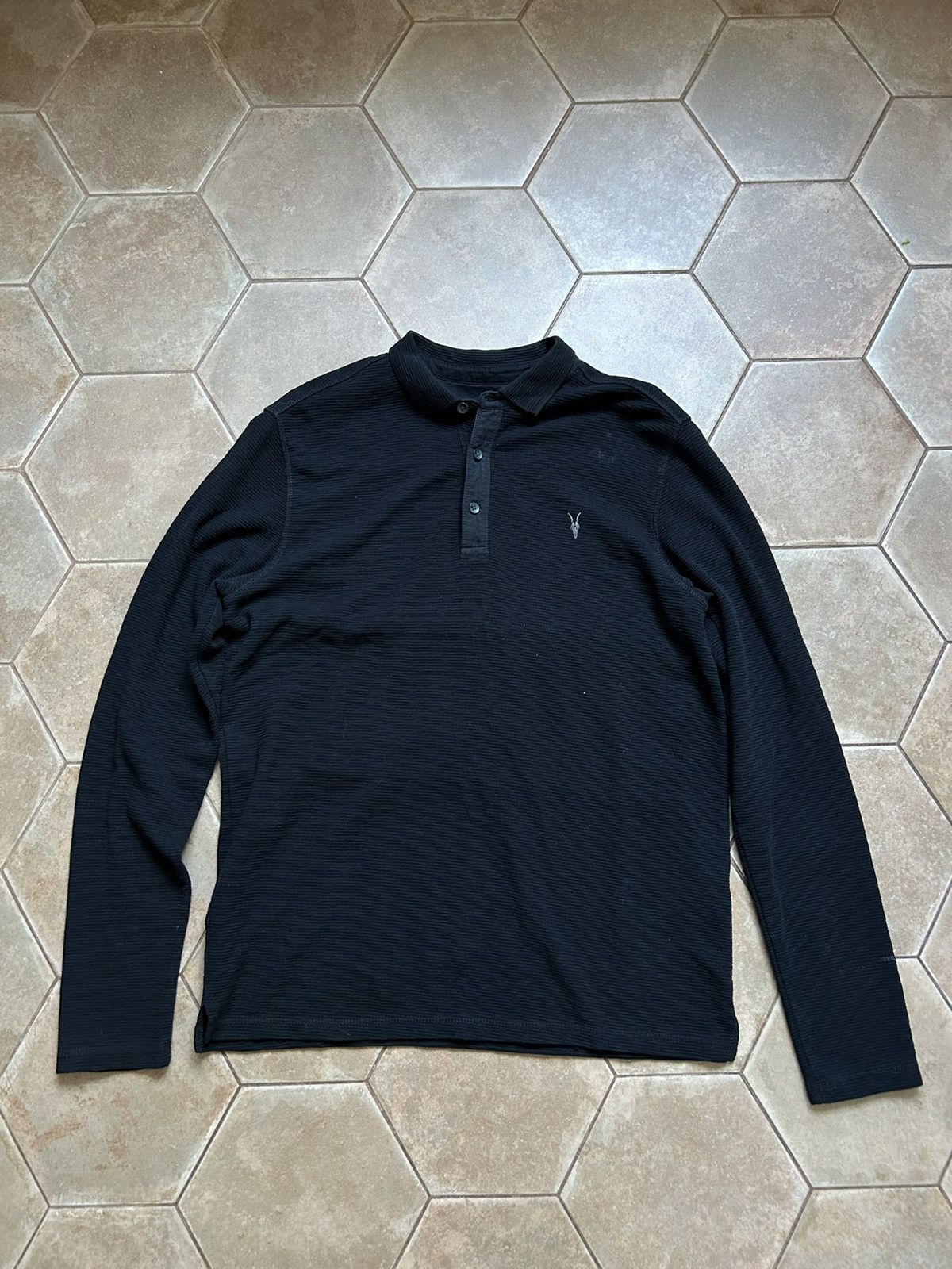 Allsaints ALL SAINTS Long sleeve polo shirt top jumper Size US M / EU 48-50 / 2 - 1 Thumbnail