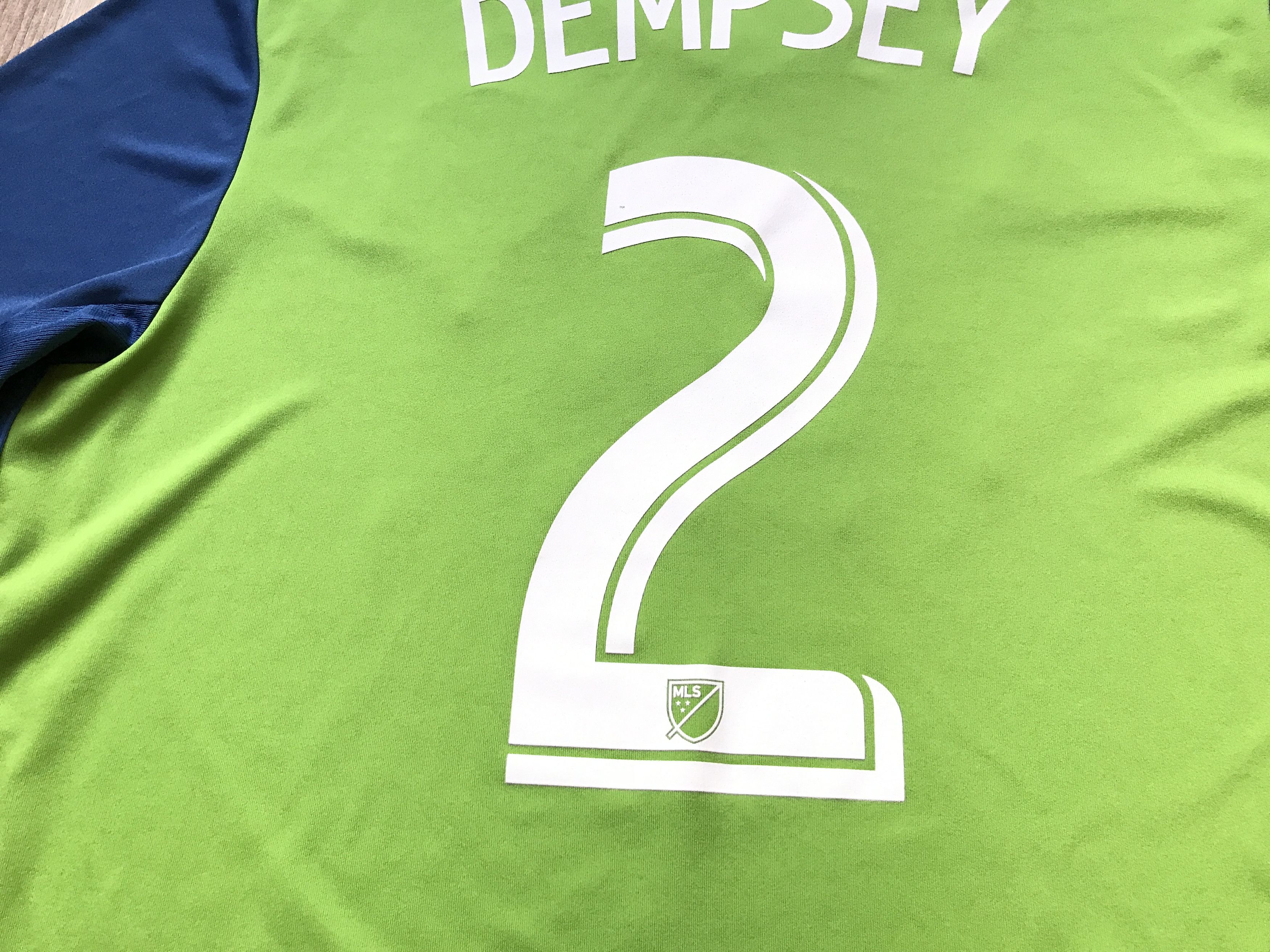 Adidas Vintage Adidas Seattle Sounders Home Shirt #2 Dempsey Size US L / EU 52-54 / 3 - 6 Thumbnail