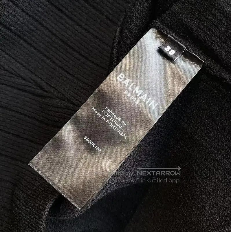 Balmain Balmain Black Cardigan with Gold Buttons . Size XXS / US 00 / IT 34 - 5 Thumbnail