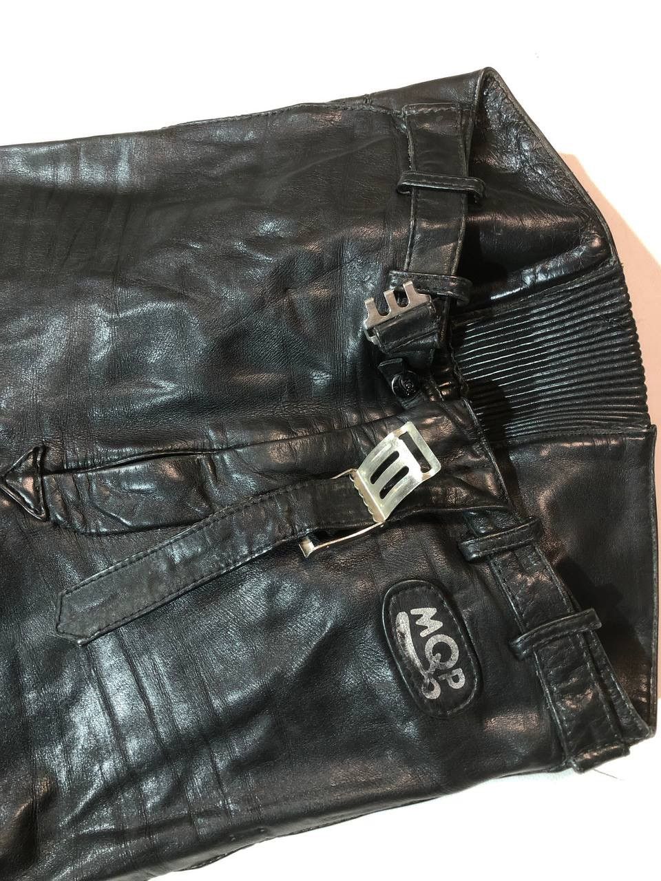 Genuine Leather × Vintage MQP Racing Biker Leather Pants Vintage Size US 29 - 4 Thumbnail