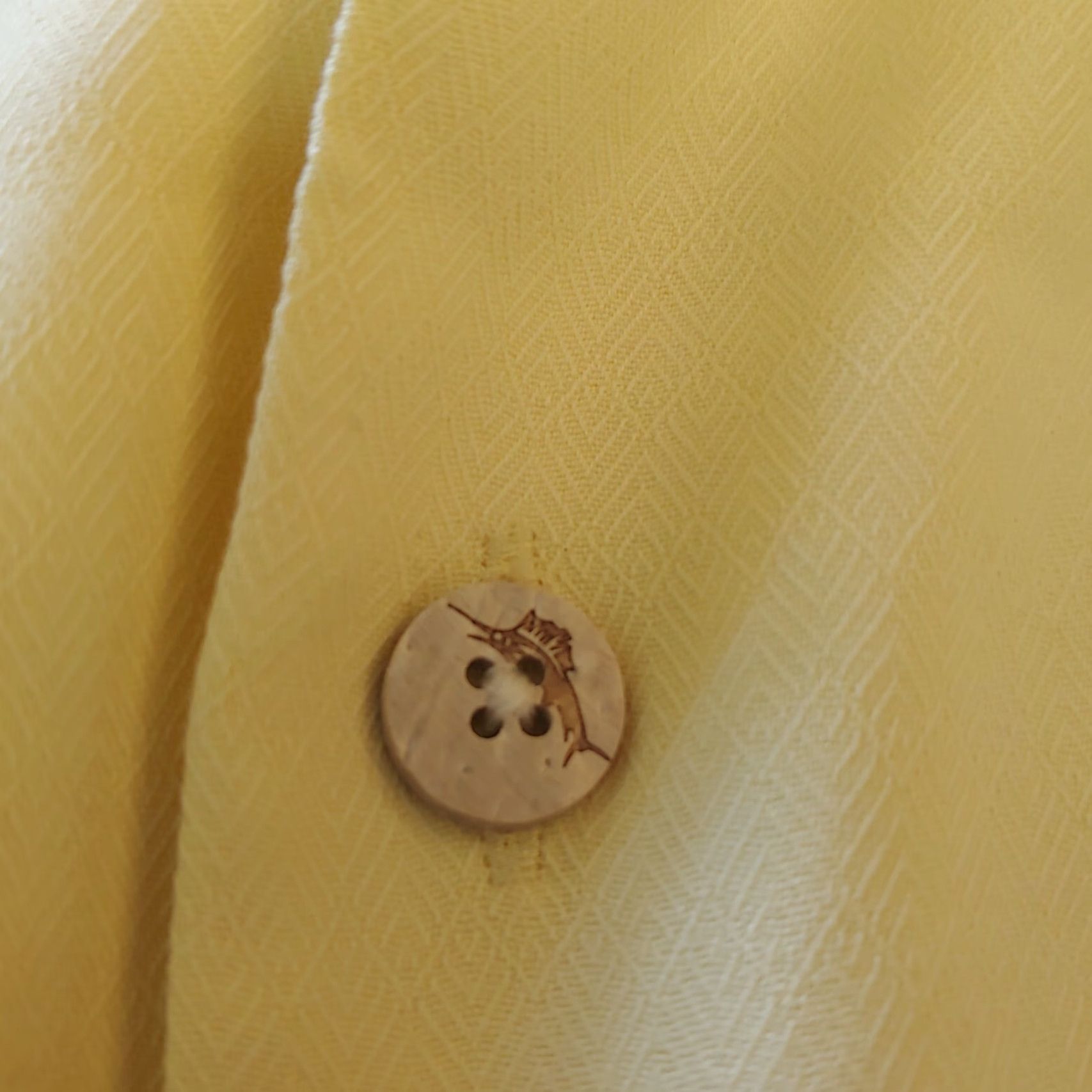 Tommy Bahama VINTAGE Tommy Bahama Shirt Button-Up Collared Silk Beach Yellow M Adult Medium Short Sleeve 48" Chest Bahamas Beach Cruise 90s Mens Size US M / EU 48-50 / 2 - 7 Thumbnail