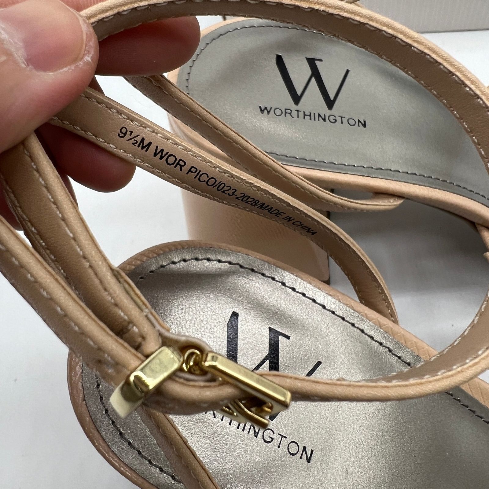 Other Worthington Womens Pico Heeled Sandals Nude Color Size 9.5M Size US 9.5 / IT 39.5 - 6 Thumbnail