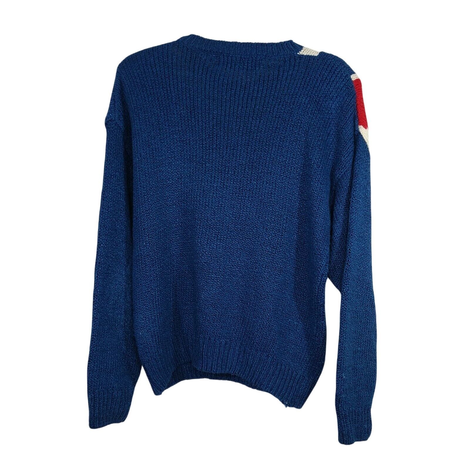 Vintage Vtg Bramble Lane Sweater Beaded Women Size L Blue Geometric Size L / US 10 / IT 46 - 4 Thumbnail