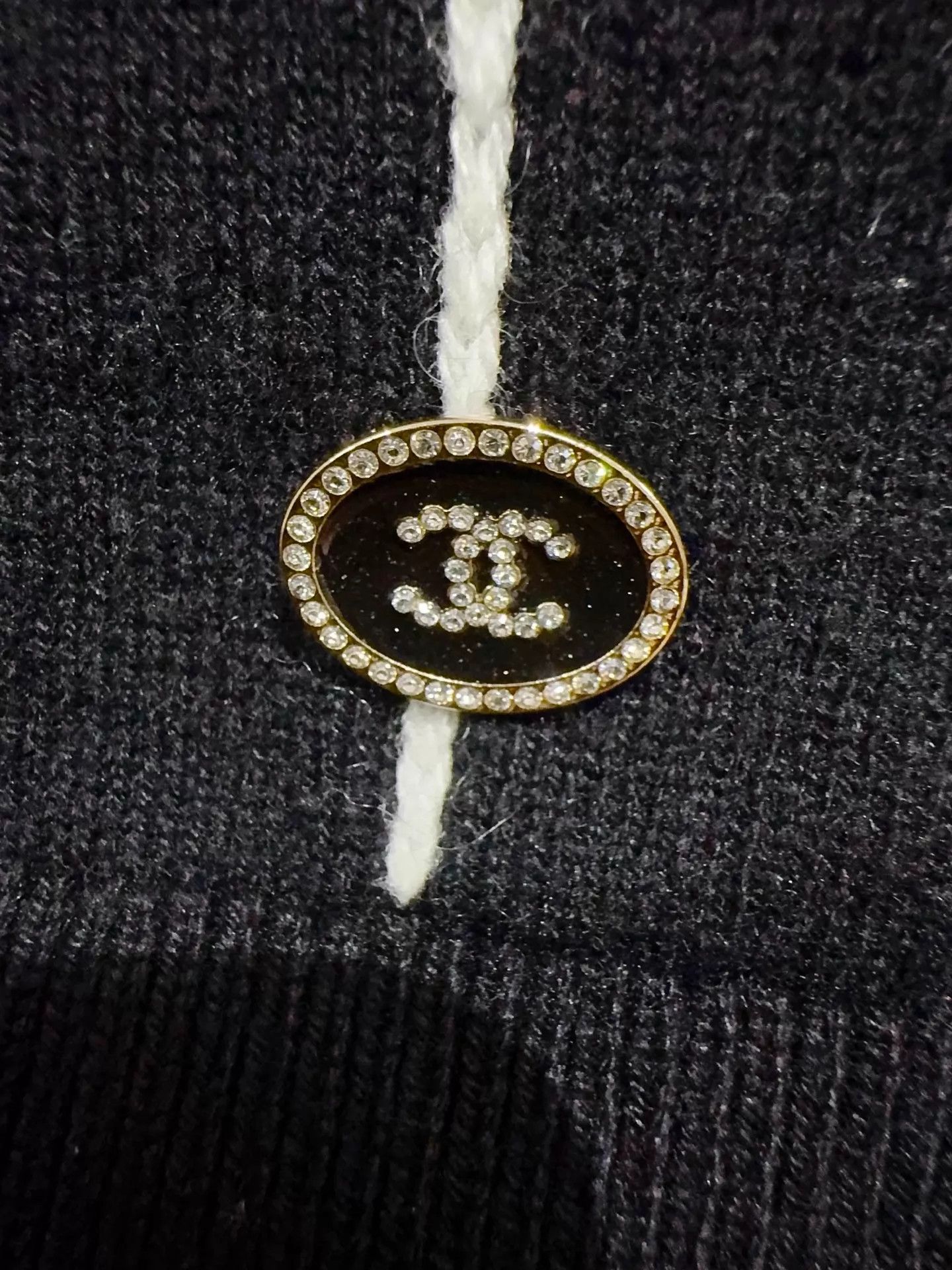 Chanel Chanel 23P Black Logo Sweater 36 Size XS / US 0-2 / IT 36-38 - 2 Thumbnail