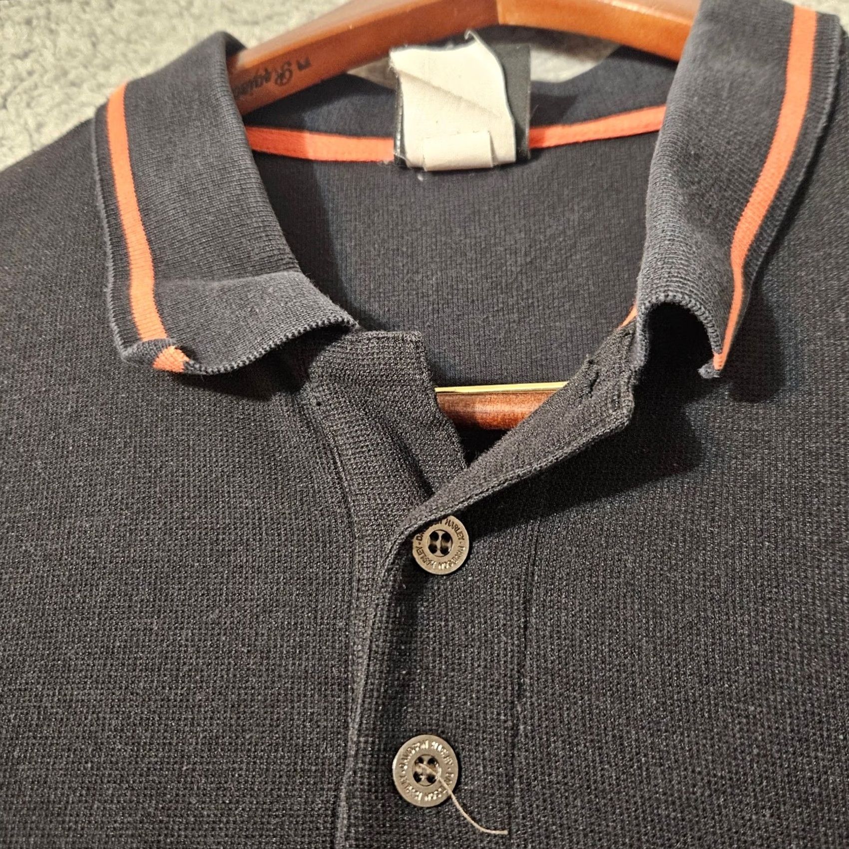Harley Davidson Harley-Davidson Polo Shirt - Mens 2XL Black Orange Buffalo New York Logo Pocket - 2XL Size US XXL / EU 58 / 5 - 6 Thumbnail