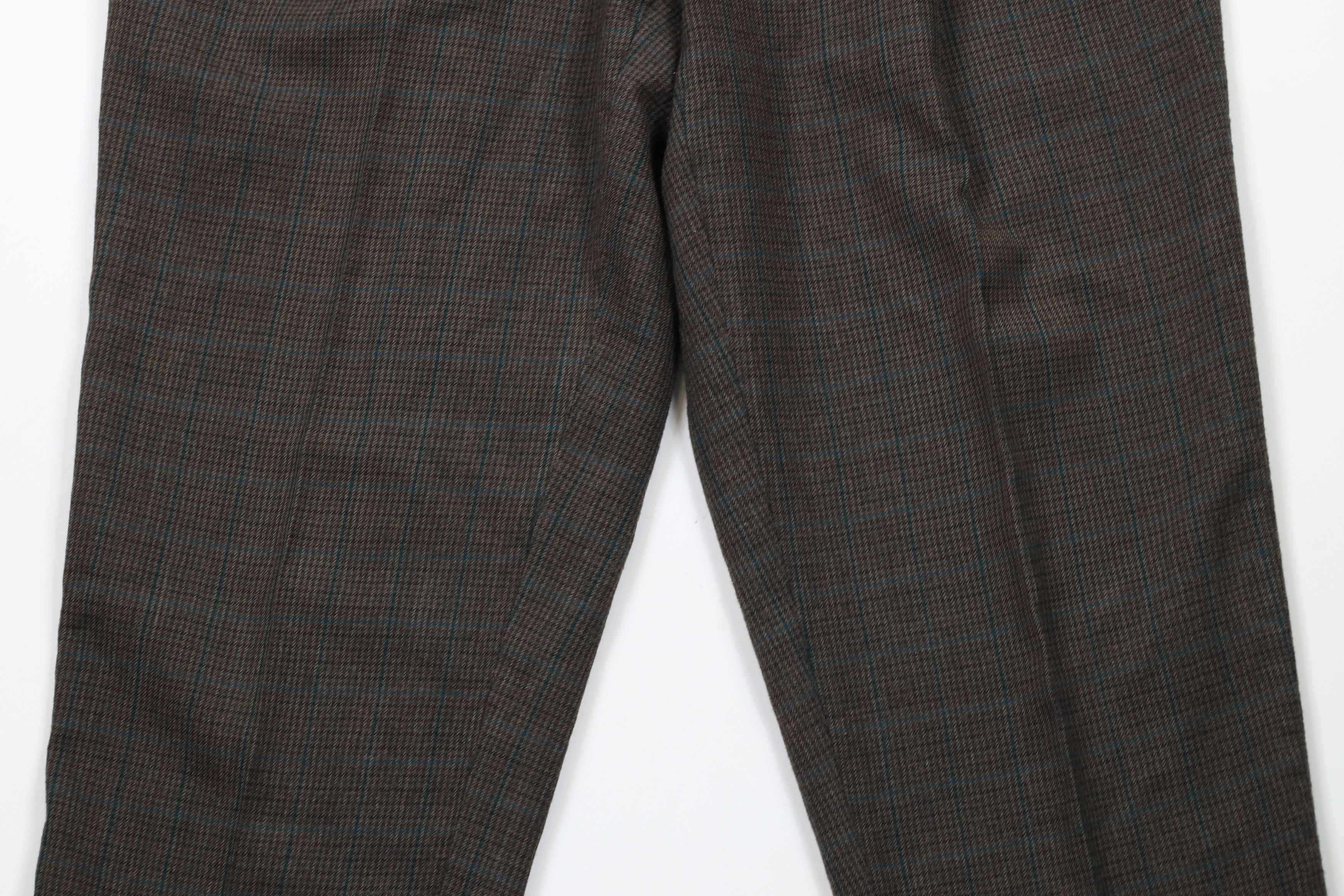 Vintage Vintage 90s Streetwear Tweed Houndstooth Plaid Chino Pants Size US 36 / EU 52 - 3 Thumbnail