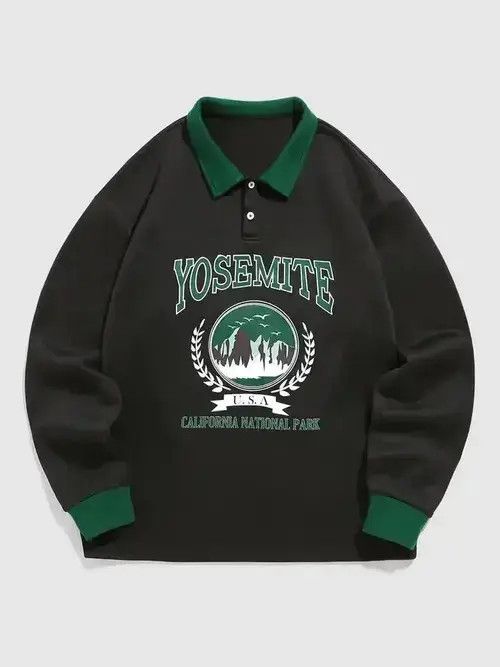 Designer Vintage National Park Sweatshirt Size US L / EU 52-54 / 3 - 1 Thumbnail
