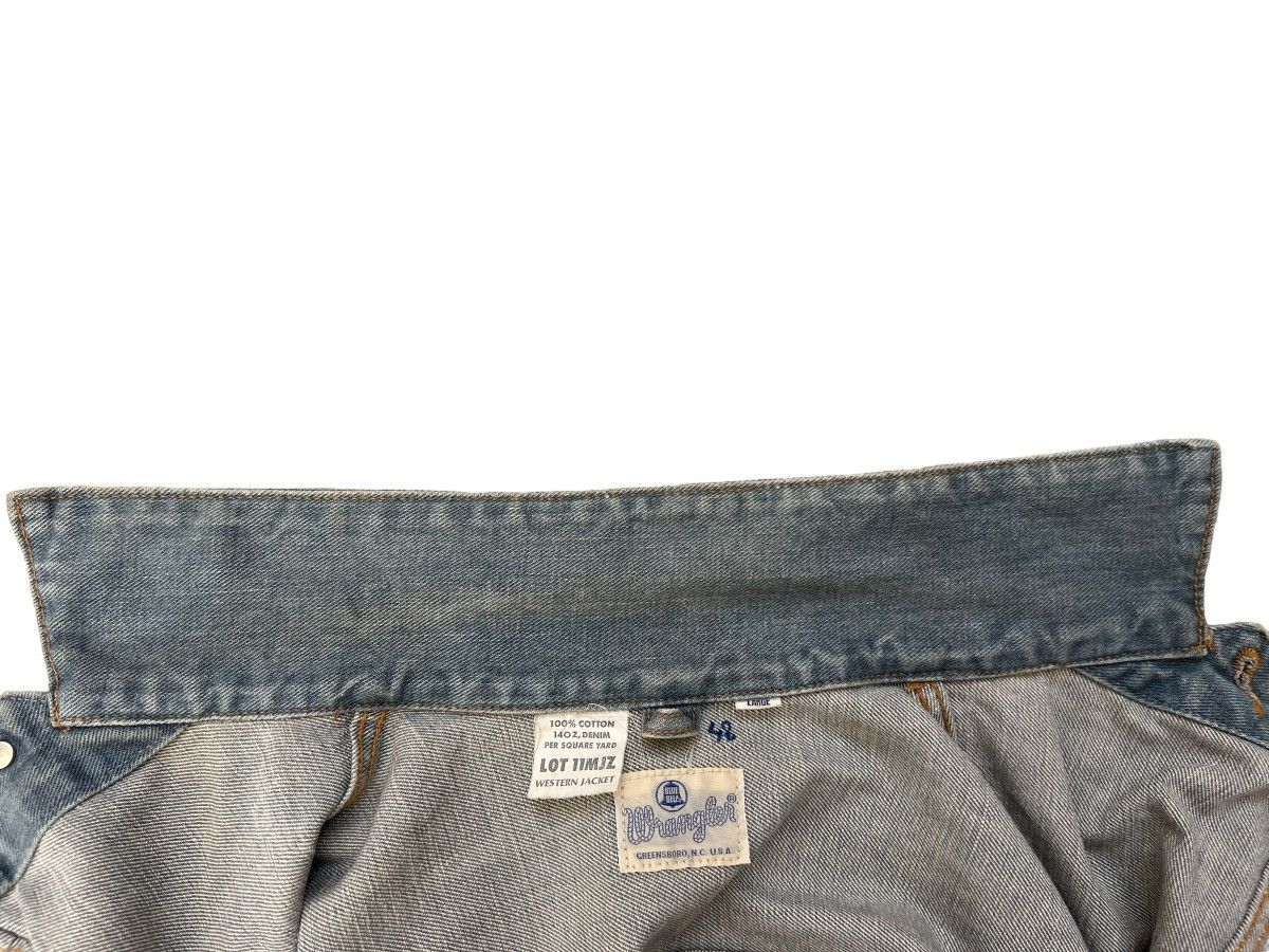 Vintage Vintage 90s Wrangler Blue Bell Faded Grey Denim Jacket Size US L / EU 52-54 / 3 - 20 Thumbnail