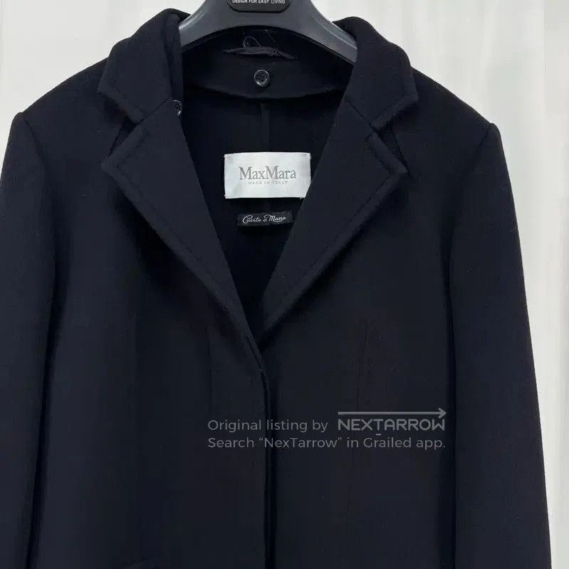 Max Mara MaxMara Black Wool Coat for Women . Size S / US 4 / IT 40 - 3 Thumbnail