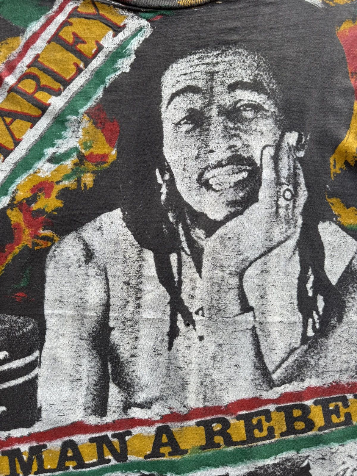 Bob Marley RARE 🔥 Vintage 90’s Distressed Bob Marley Tuff Gong Rap tees Size US XL / EU 56 / 4 - 11 Thumbnail