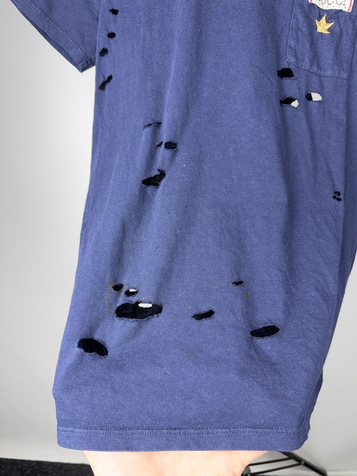 Gucci 00s Gucci Distressed Pocket Tee Archive Ripped Made in Italy Size XS / US 0-2 / IT 36-38 - 13 Thumbnail