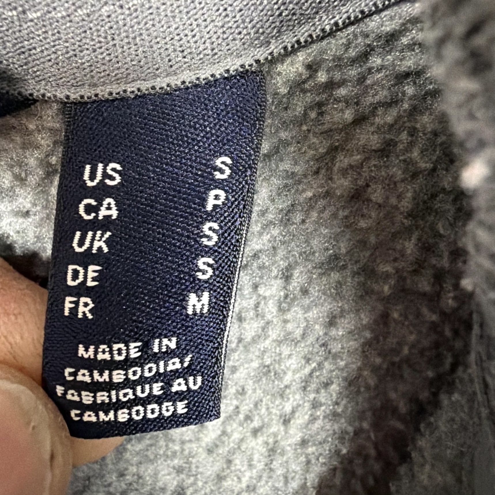 Lands' End Lands' End Mens Small Gray Fleece Pullover 1/4 Zip Mock Neck Zip Pockets Casual Outdoor Hiking Size US S / EU 44-46 / 1 - 7 Thumbnail