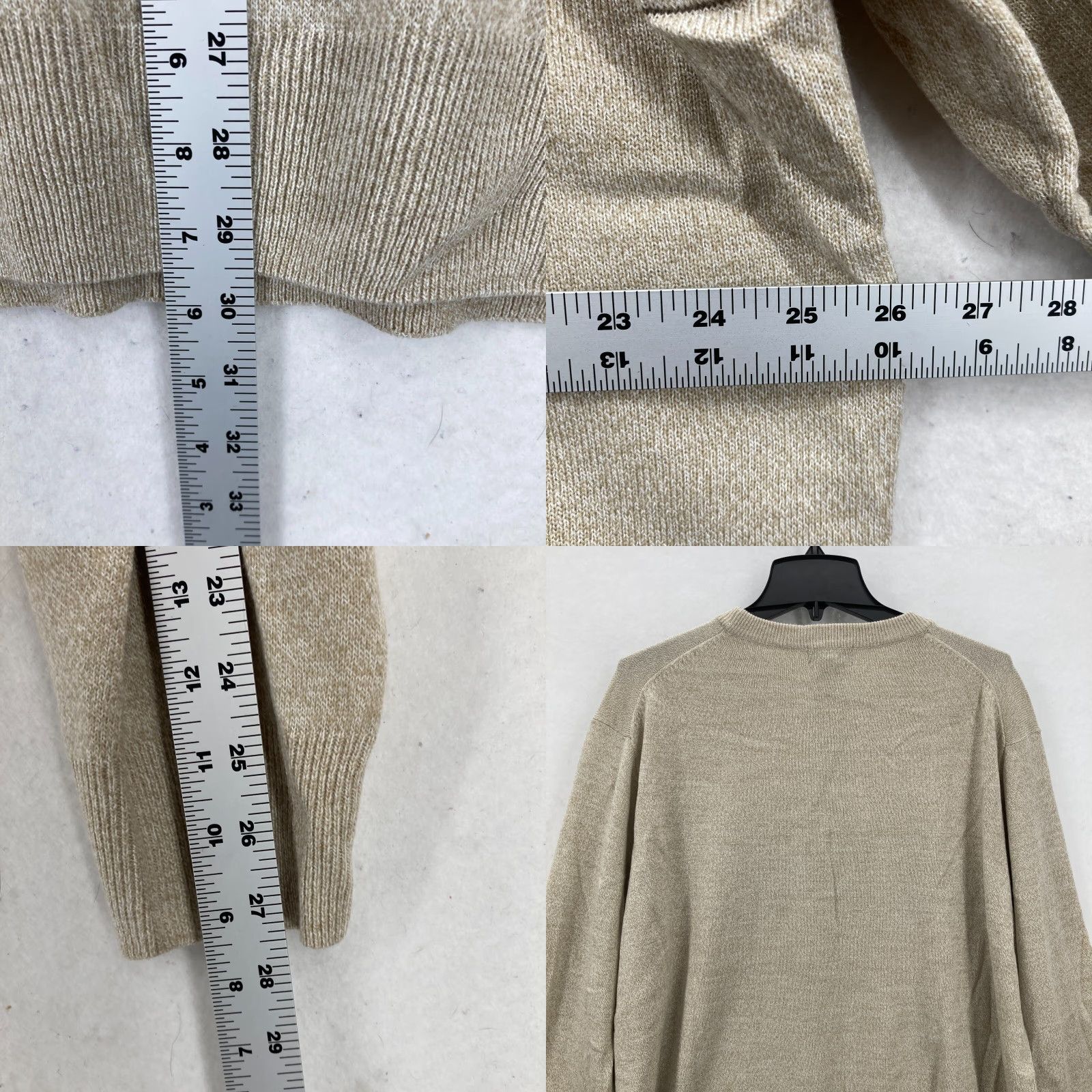 Dockers DOCKERS Sweater Mens XLT Beige Acrylic Striped Knit Casual NWT Big & Tall Pullover Crew Neck, Long Sleeve, All Seasons, Regular Fit, NWT Size US XL / EU 56 / 4 - 8 Thumbnail