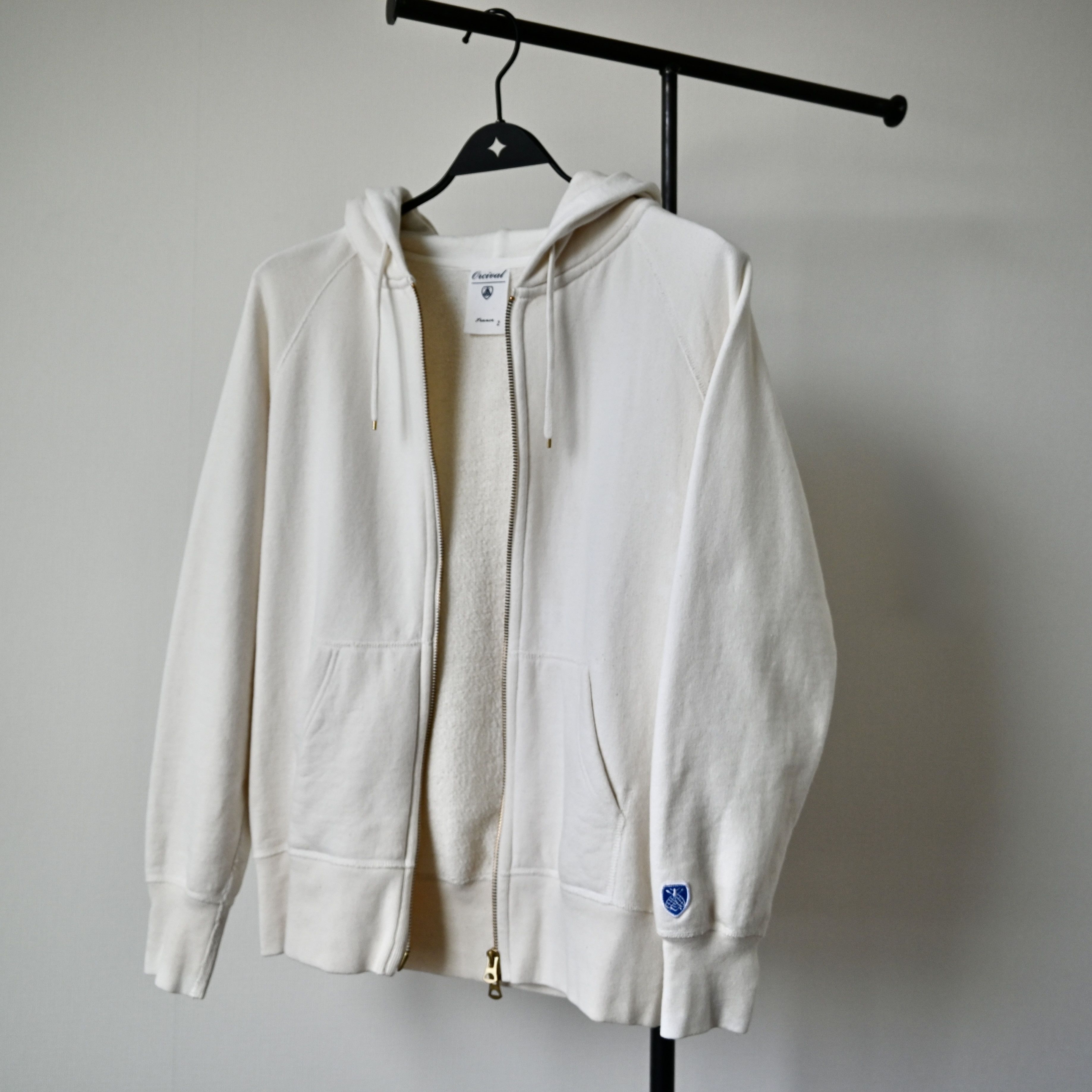 Orcival ORCIVAL loopwheeled ecru cotton zip-up hoodie Size S / US 4 / IT 40 - 19 Thumbnail