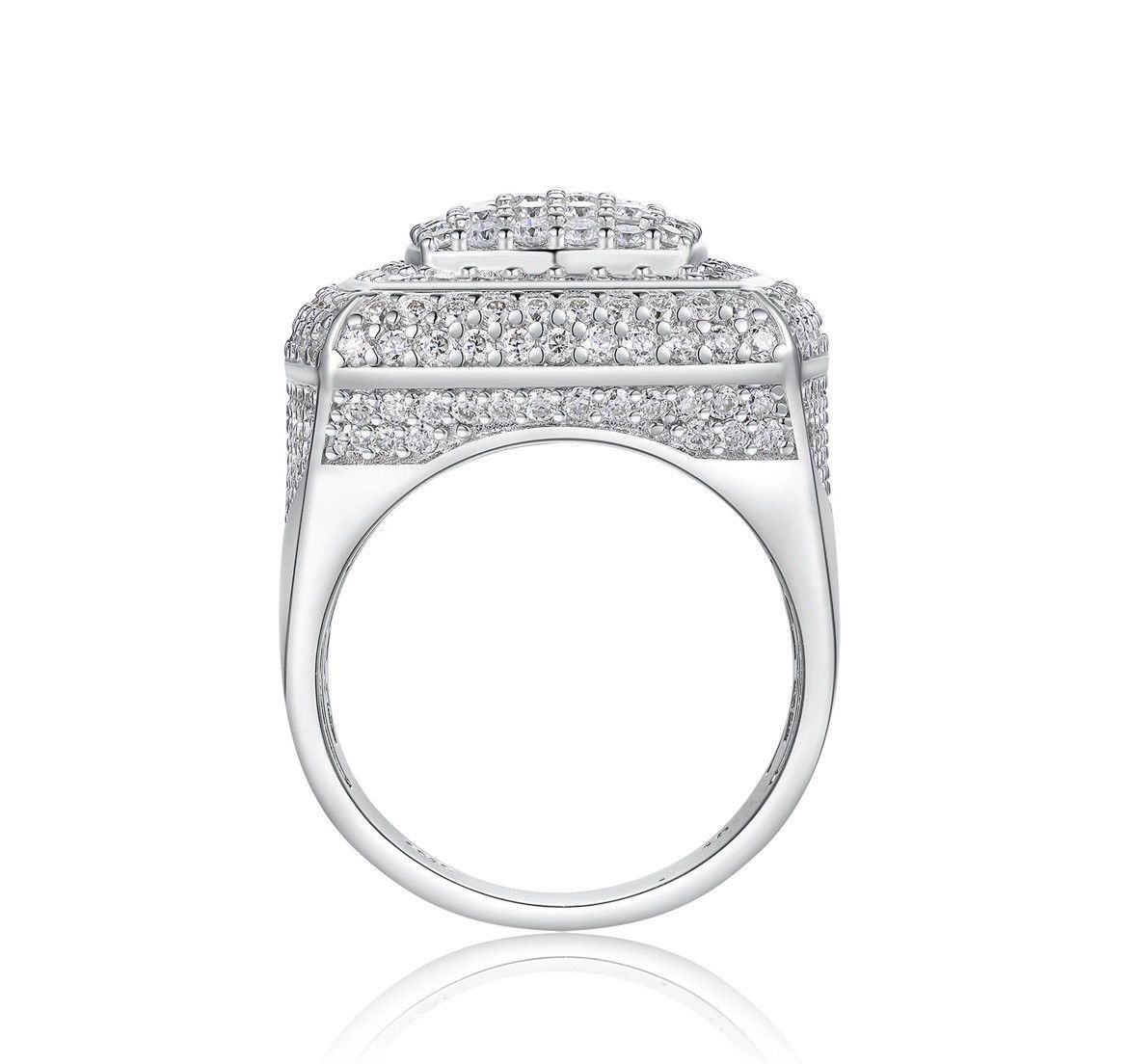 Other Moissanite D/VVS1 Iced-Out Baguette Men’s Ring Size 8 Size ONE SIZE - 3 Thumbnail