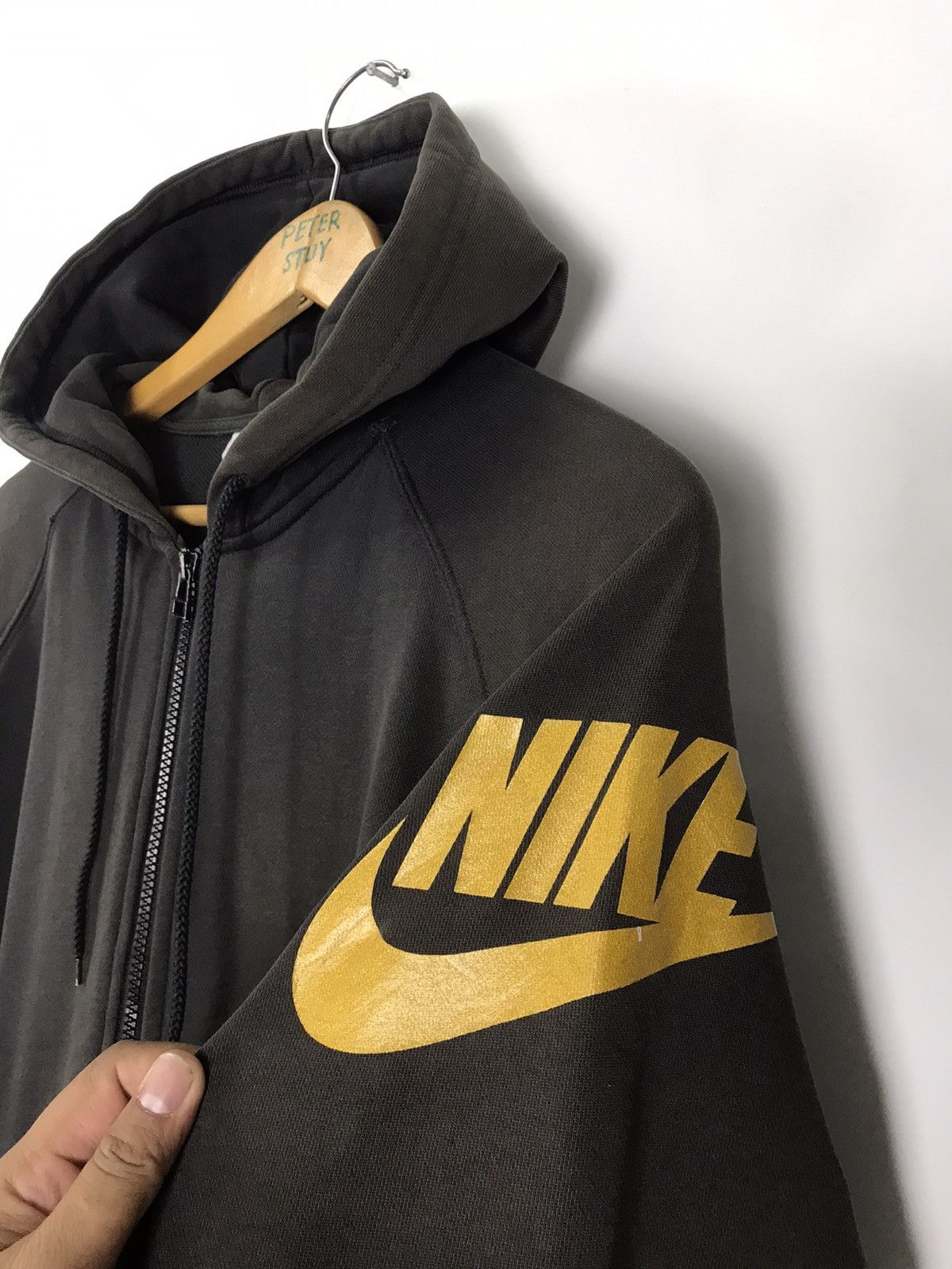 Vintage Nike swoosh hoodie Size US XXL / EU 58 / 5 - 3 Thumbnail
