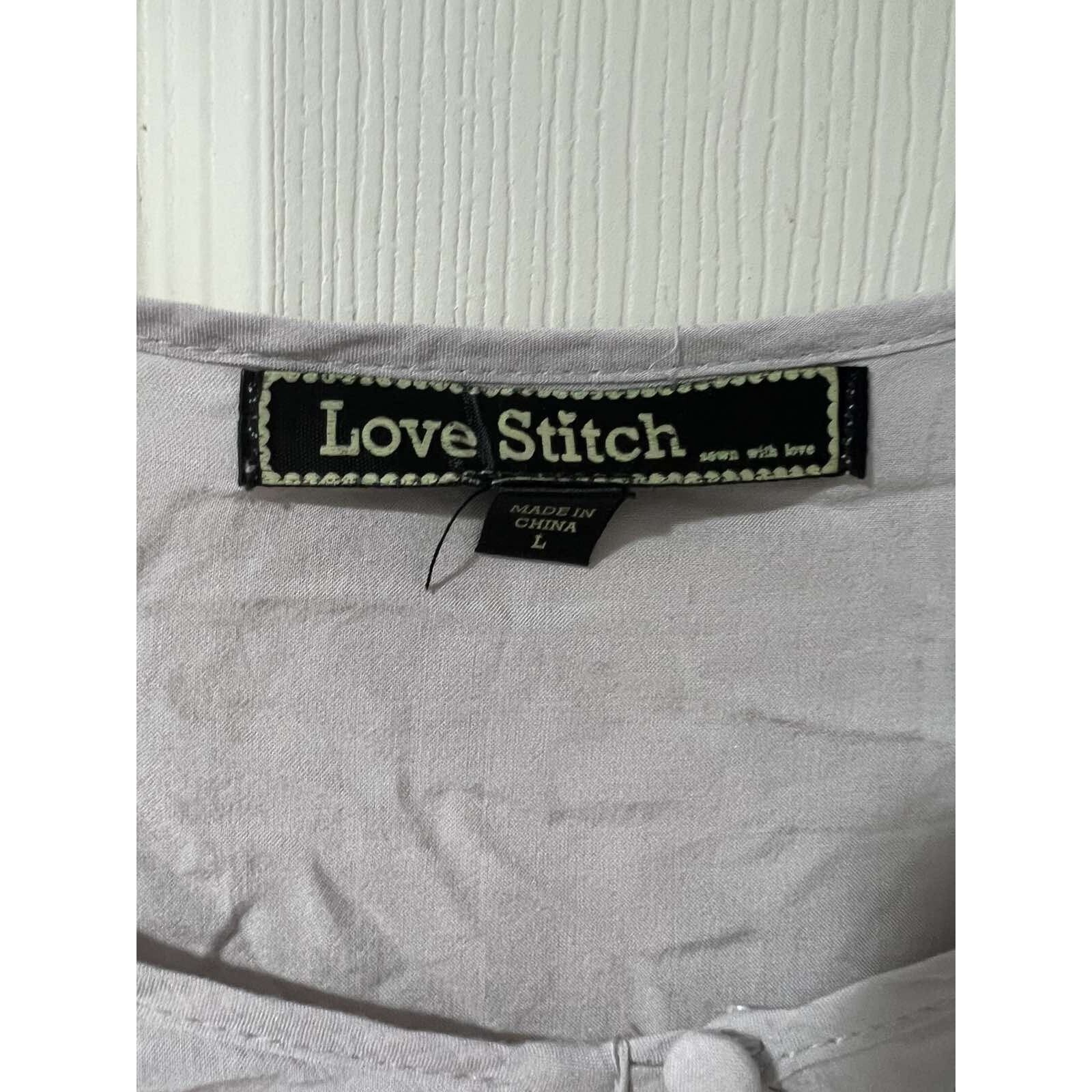 & Other Stories Love Stitch Embroidered Top Size L Women Blouse A003283 Size L / US 10 / IT 46 - 7 Thumbnail