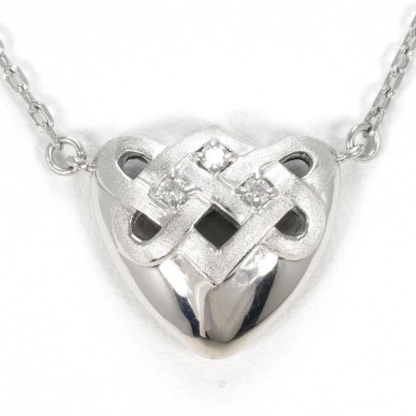 Other Other PT850 Platinum Diamond Necklace Metal Necklace in Excellent Condition Size ONE SIZE - 1 Thumbnail