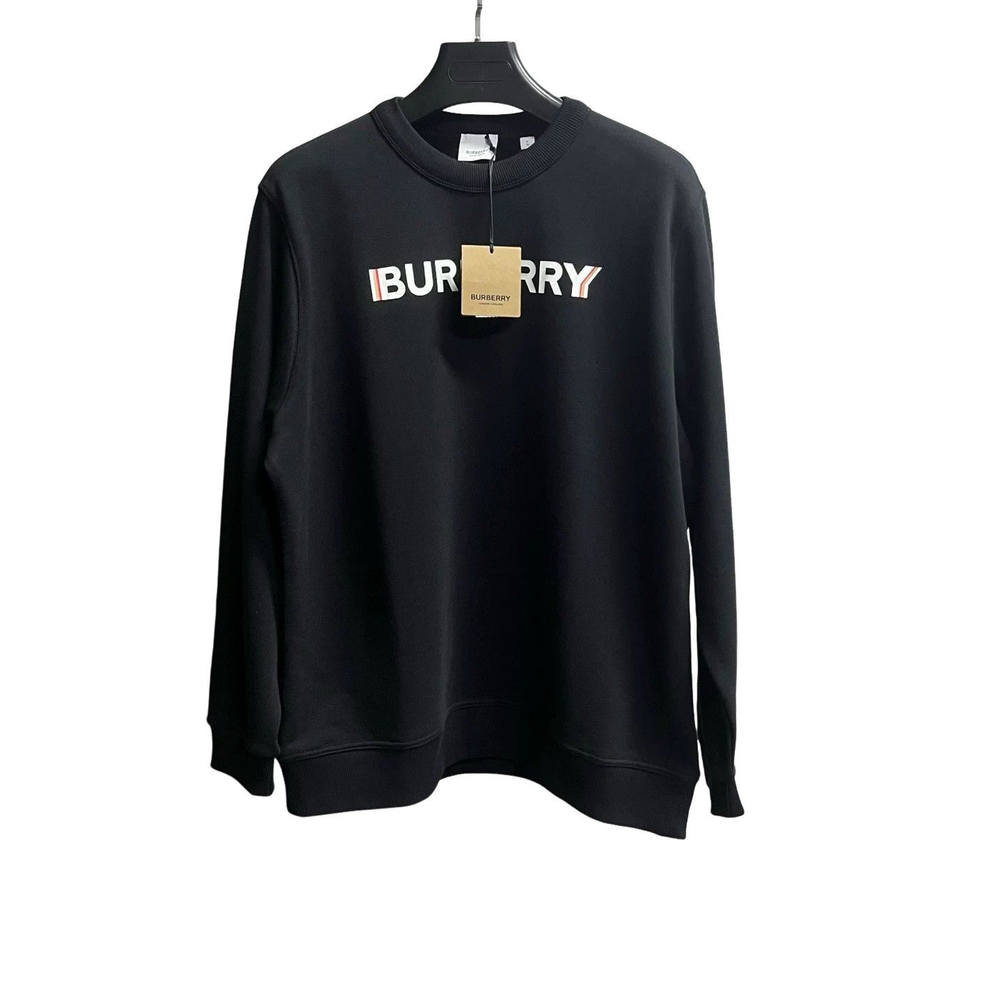 Burberry Burberry Logo Print Cotton Sweatshirt XL Size US XL / EU 56 / 4 - 1 Thumbnail