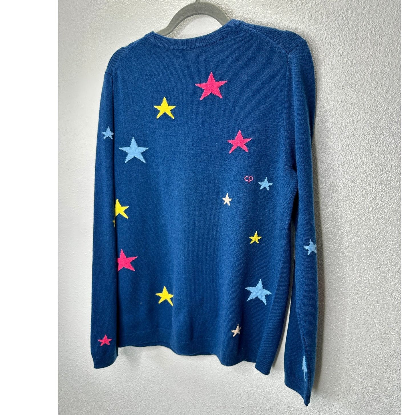 Chinti Parker Navy Multi Star Long Sleeve CrewSweater L