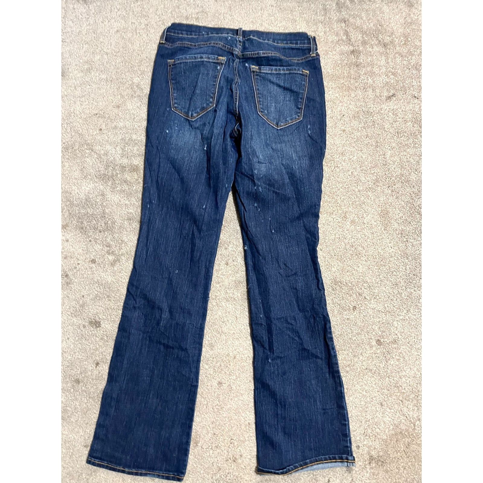 Old Navy Old Navy Jeans Women 6 Regular blue straight denim Distressed Pockets Zip Cotton Blend Spandex Denim Size 28" / US 6 / IT 42 - 3 Thumbnail