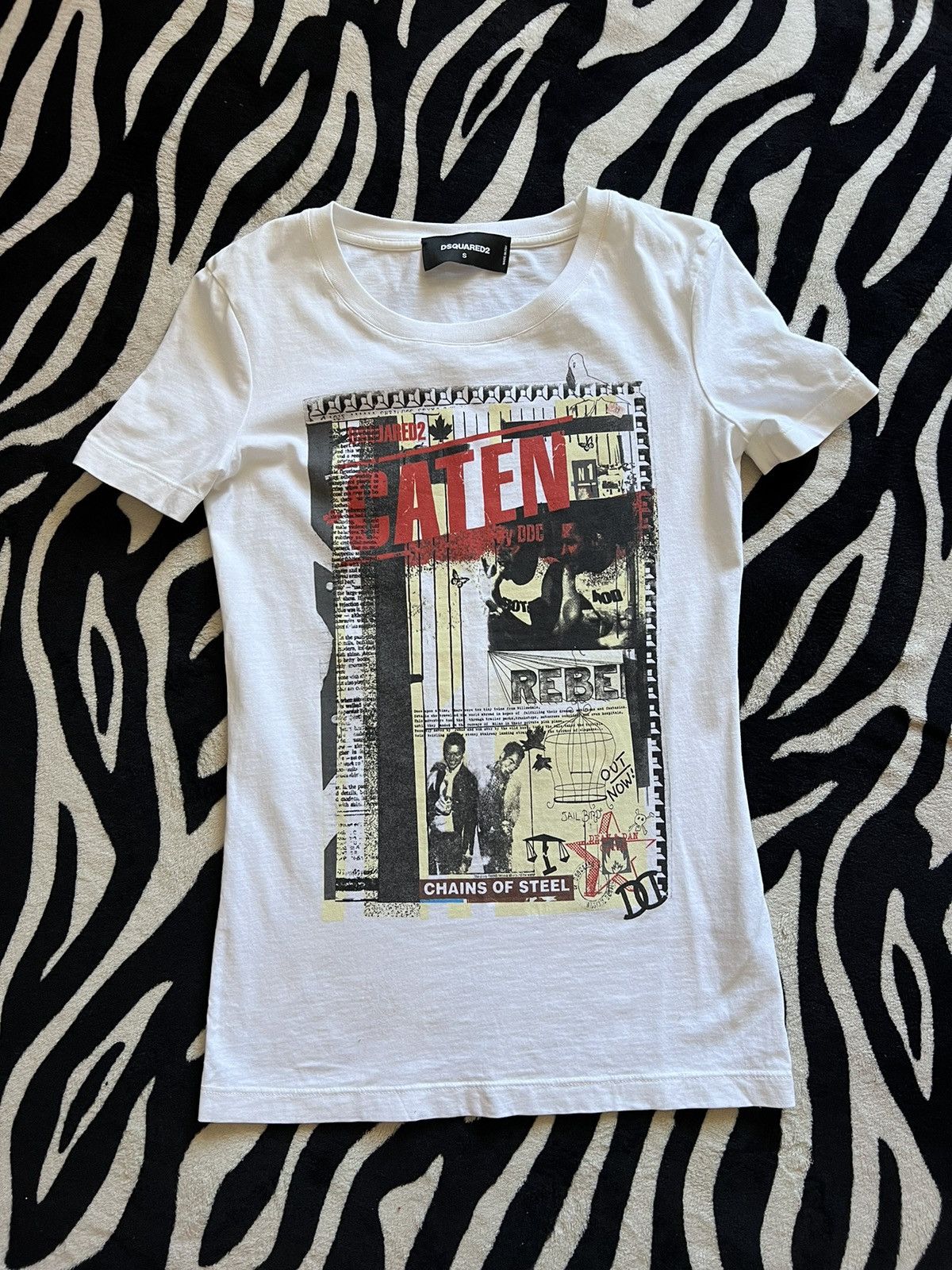 Dsquared2 Dsquared Caten t-shirt print logo Size S / US 4 / IT 40 - 1 Thumbnail