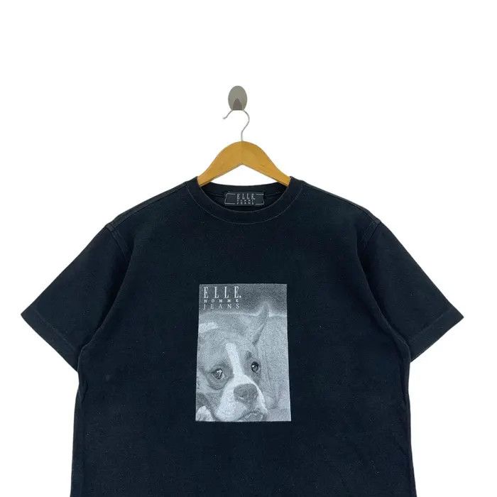 Vintage Vintage ELLE PARIS HOMME Collection Dog Tee Shirt Size US M / EU 48-50 / 2 - 2 Thumbnail