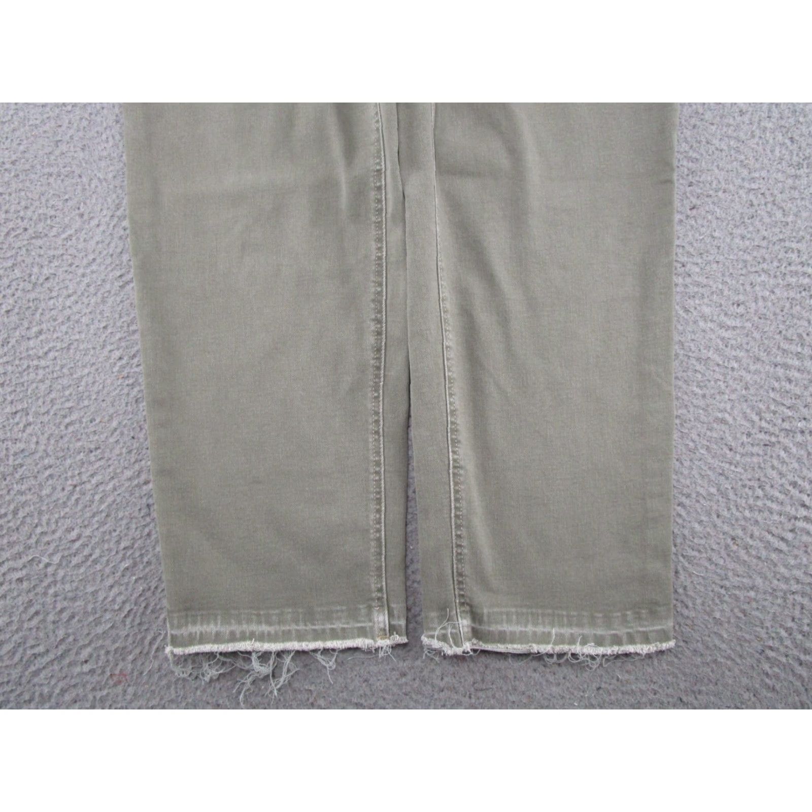 Vintage Maurices M Jeans Slim Straight Ankle Olive Green Denim Jeans Size 16 Womens Regular Cotton Denim Size 38" / US 16 / IT 52 - 2 Thumbnail
