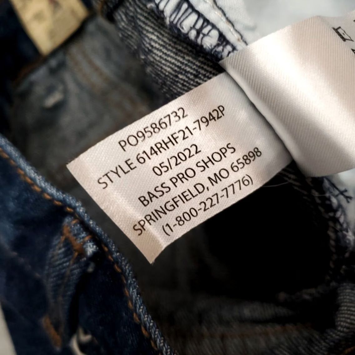 Vintage Rustler Red Head Jeans 44x34 Blue Denim 100% Cotton Outdoor Classic Casual Mens Jeans Straight Belt Loops 5-Pocket Denim Blue Size US 44 / EU 60 - 6 Thumbnail