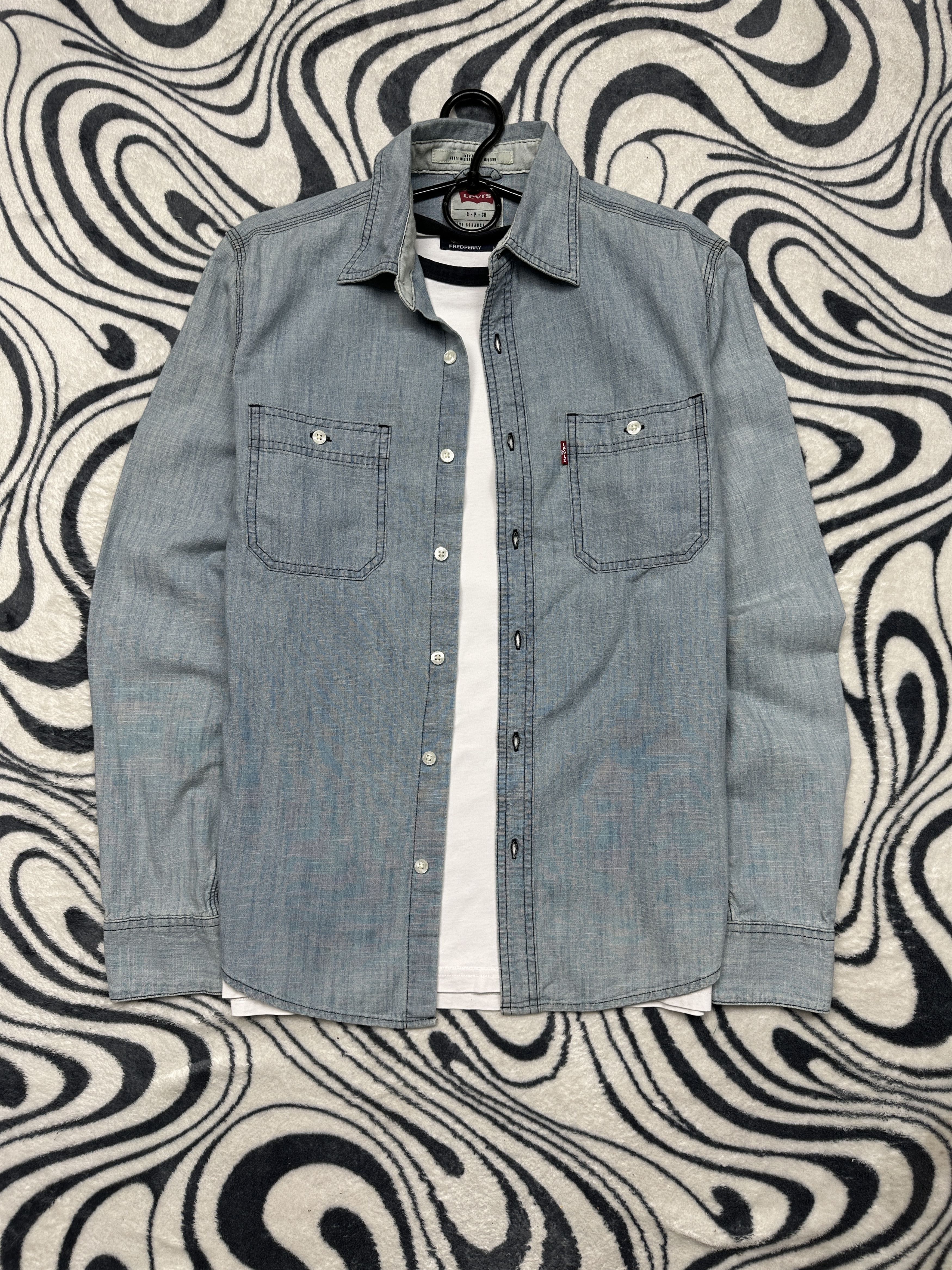 Levi's Levi's Vintage Mens Denim Long Sleeve Shirt Jeans Size US S / EU 44-46 / 1 - 1 Thumbnail