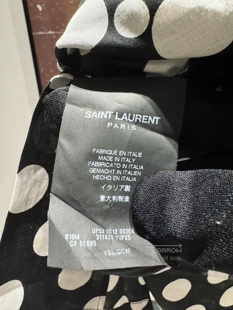 Saint Laurent Paris Saint Laurent Paris size 40 Poster Style Polka Dot Shirt S Size M / US 6-8 / IT 42-44 - 5 Thumbnail