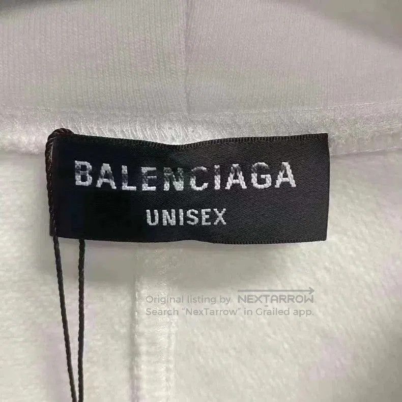 Balenciaga balenciaga white striped embroidered logo school jacket. Size US M / EU 48-50 / 2 - 3 Thumbnail