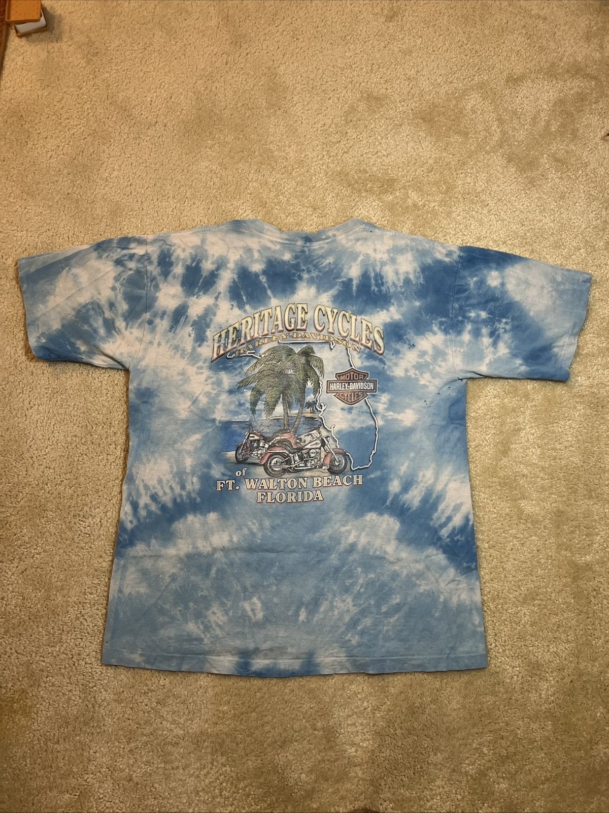 Harley Davidson Heritage Cycles Florida Harley Davidson Tie Dye Size US XL / EU 56 / 4 - 1 Thumbnail