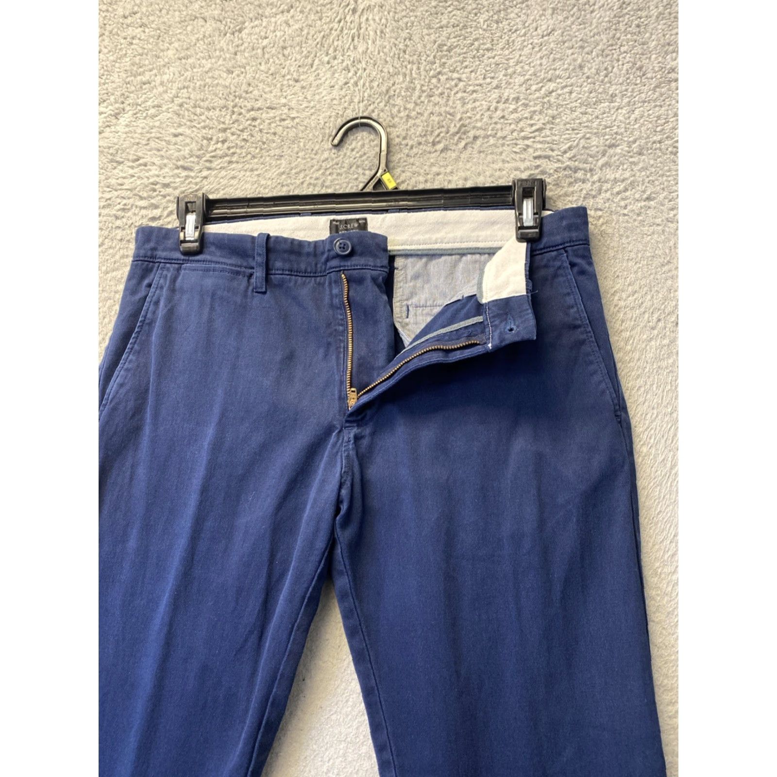 J.Crew J.Crew Slim Fit Chino Pants Navy Blue 31x32 Straight Regular Mens Size US 31 - 2 Thumbnail