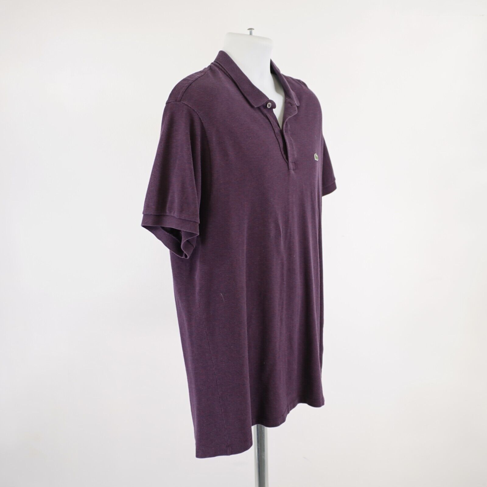 Lacoste Lacoste Purple W/ Blue Spec Size 7 Classic Fit Collared Polo Size US XL / EU 56 / 4 - 8 Thumbnail