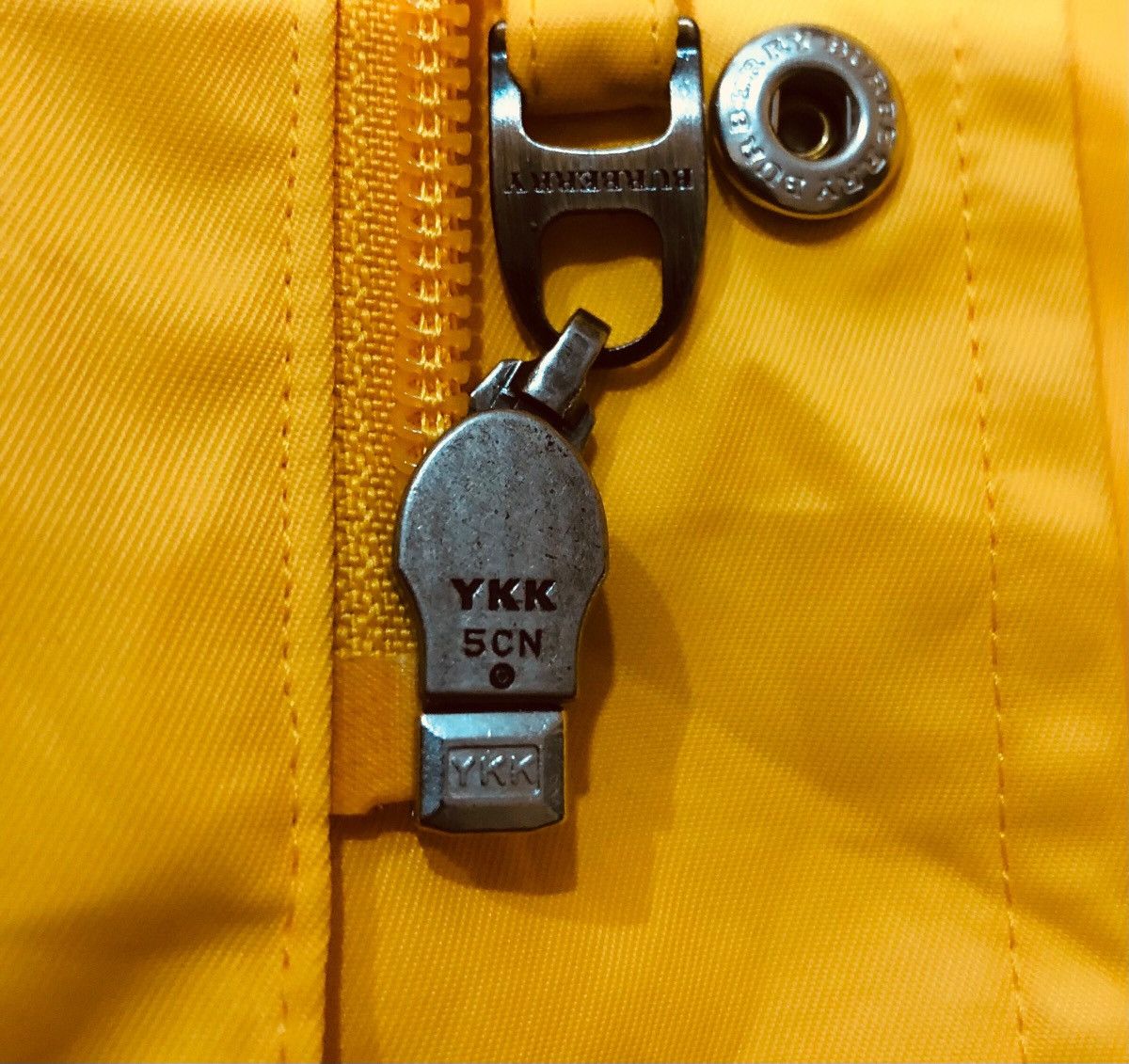 Burberry Burberry Yellow Drawstring Zipper Hoodie Jacket Size US L / EU 52-54 / 3 - 10 Thumbnail