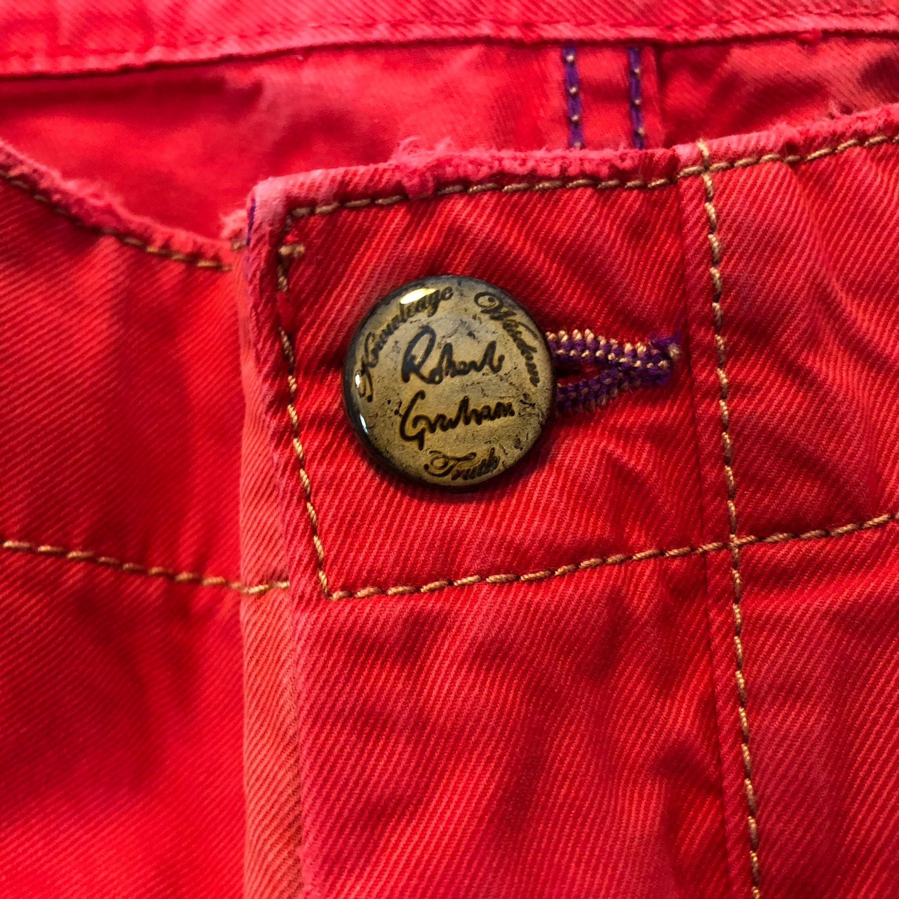 Robert Graham Robert Graham Mens Pants 40x35 Red Slim Fit Jeano Style Cott Size US 40 / EU 56 - 16 Thumbnail