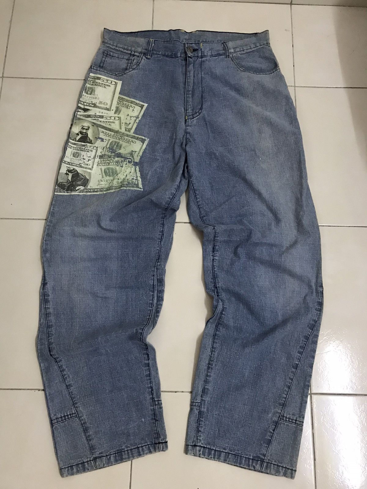 Vintage Makaveli tupac denim jeans