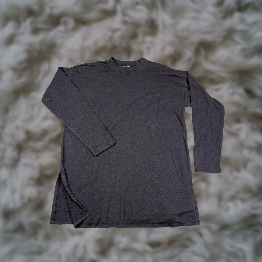 Eileen Fisher Eileen Fisher Shirt Womens Small Blue Tencel Tunic Long Sleeve Jersey Knit Top Size S / US 4 / IT 40 - 1 Thumbnail