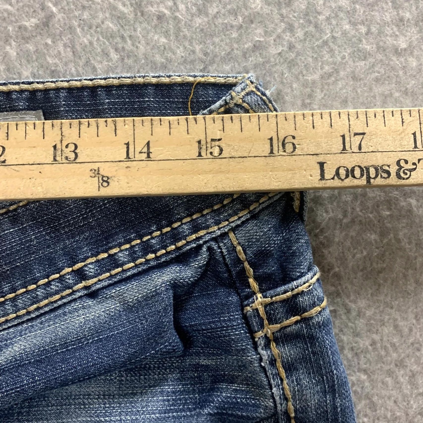 BKE BKE Denim Jeans Blue 31R Regular Jake Straight Leg Ankle Length Mens Size US 31 - 4 Thumbnail